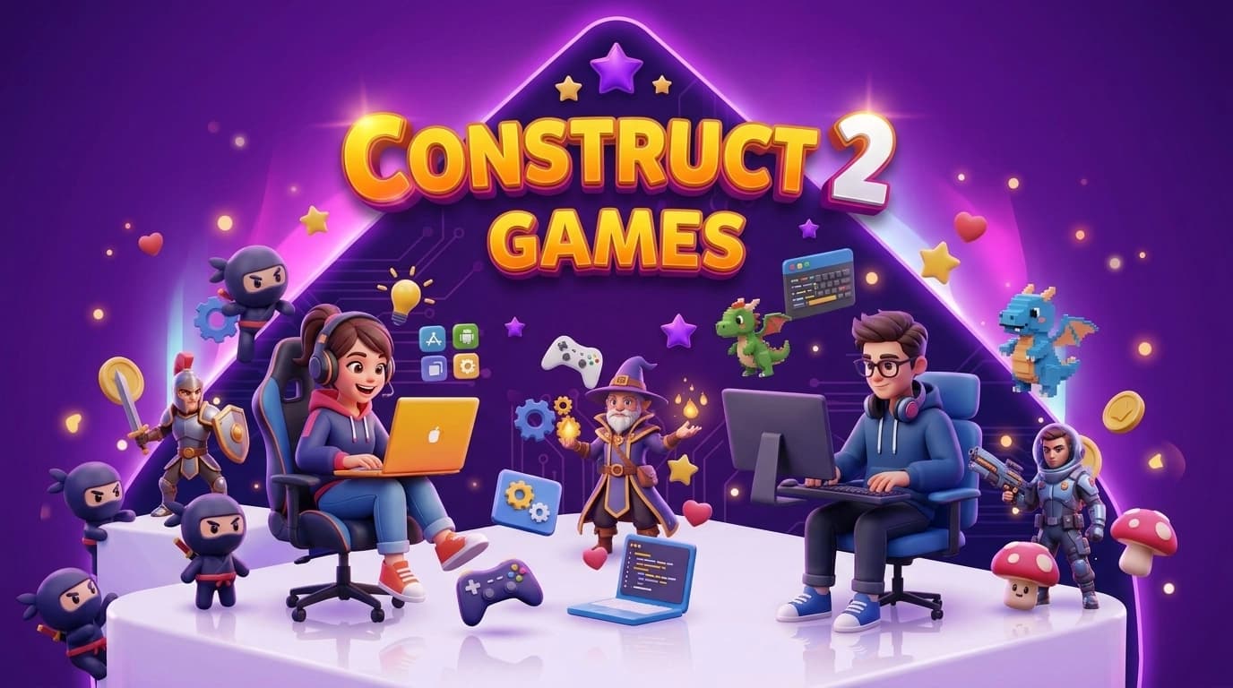 آموزش ساخت بازی با Construct 2 | کانستراکت 2 - برنامه نویسی کودکان